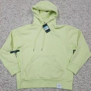 Air Jordan Men's Black Cat 4 Luminous Green Fleece Pullover Hoodie Heavy Duty